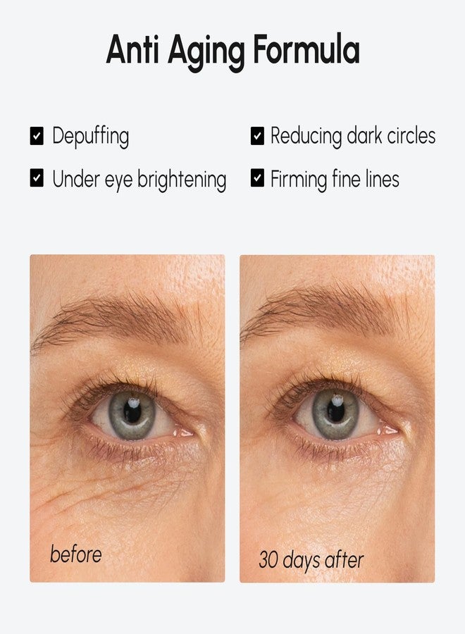 MAREE Under Eye Balm Stick Hydrating – 2 PACK Retinol Caffeine Under Eye Brightener Stick for Older Women – Collagen Undereye Cream for Dark Circles & Wrinkles – Skin Care Treatment Moisturizer - Image 4