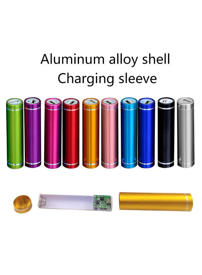 NIBEMINENT Portable USB Battery Phone Charger Silver - Image 3