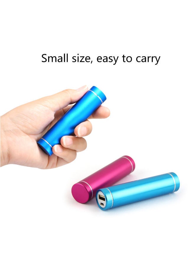 NIBEMINENT Portable USB Battery Phone Charger Silver - Image 2