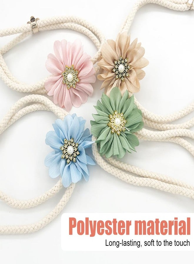 DONGKER Curtain Holdbacks,2 PCS Flower Curtain Tie Back Clips for Outdoor Home Office Fixed Curtains - Image 2
