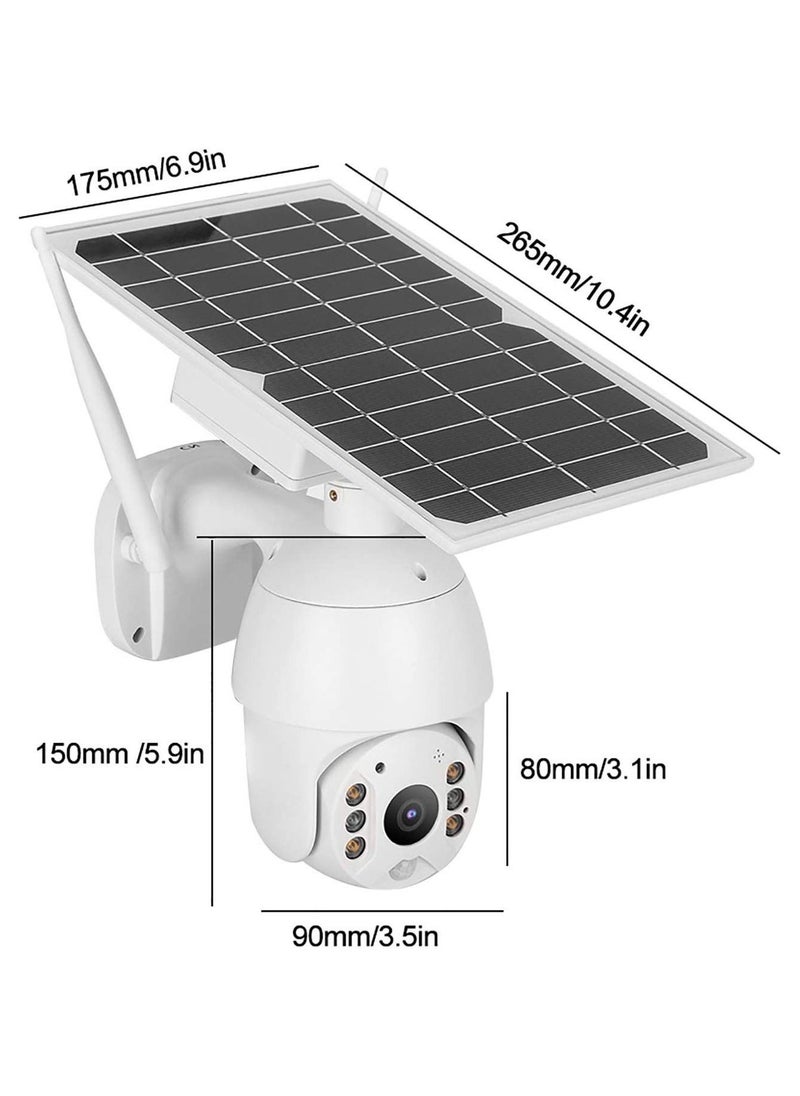 Generic - 4G SIM Card LTE Outdoor Solar Powered Security CCTV Camera, Rechargeable Battery, Infrared Motion Detector Two-Way Audio, 360 Degree Tilt Long Standby And Long Standby & Low consumption and Phone APP - Image 1
