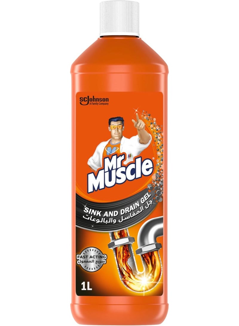 Sink And Drain Gel Clings Penetrates & Dissolves 1000 ML