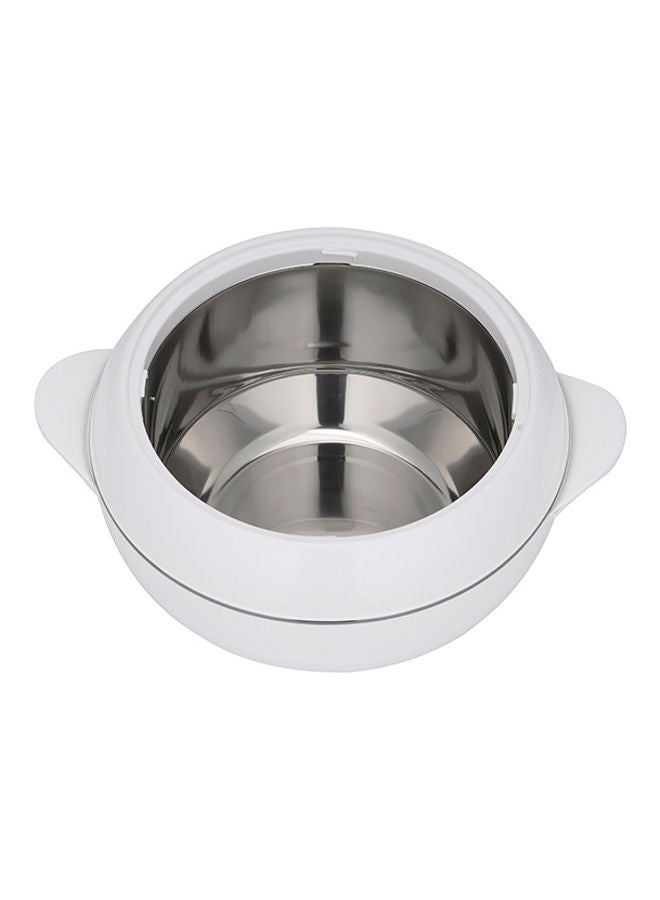 Royalford Omega Gold Insulated Casserole, Firm Twist Lock, RF11154 | Strong Handles | 5000ml Double Wall Insulated Serving Pot, Chapati Storage Box, Roti Serving Pot, Chapati Dabba White - Image 3