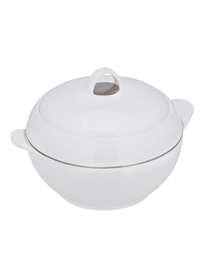 Royalford Omega Gold Insulated Casserole, Firm Twist Lock, RF11154 | Strong Handles | 5000ml Double Wall Insulated Serving Pot, Chapati Storage Box, Roti Serving Pot, Chapati Dabba White - Image 4