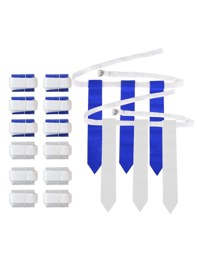 WYZworks WYZworks 12 Player Adjustable Flag Football Set - 3 Flags per belt, 36 Flags total for Youth/Adult  - Image 2