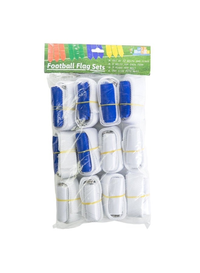 WYZworks WYZworks 12 Player Adjustable Flag Football Set - 3 Flags per belt, 36 Flags total for Youth/Adult  - Image 3