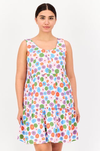 Women Floral Print Mini Dress, Multicolor - pzsku/Z7D782FC273F5FB3F97E6Z/45/1749564681/567c4963-60eb-4b2e-acf0-a46f5c57d7f8