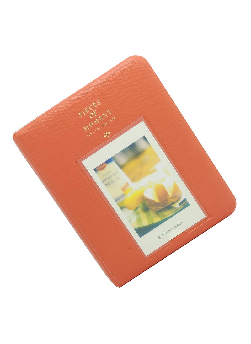 ZIKKON ZIKKON 64 Pockets Photo Album for Fujifilm Instax Mini 12 11 9 8 40 99 Evo Liplay 7S Instant CameraMini Link Printer Polaroid Snap Touch PIC300 Z2300 Mint Zip Instant Camera Printer Orange  - Image 5