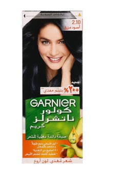غارنييه صبغة كريم دائمة للشعر كولور ناتشورالز من غارنييه - 2.10 أسود مزرق 112مل  - Image 4