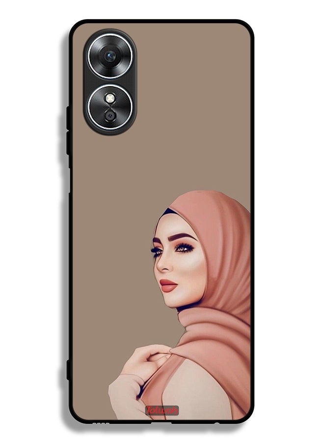 Tolwak Oppo A17 Protective Case Cover Beautiful Hijab Girl - Image 1