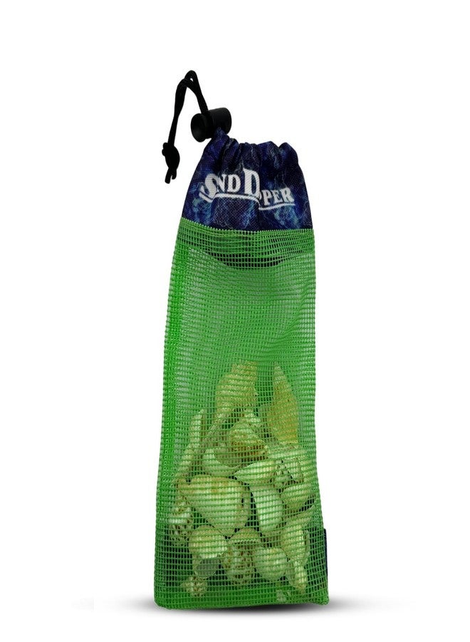 Sand Dipper Skinny Lightweight Shell Collecting Beach Bag with Carabiner Clip - Clips to pole, belt loops, backpack, or beach bag - Image 2