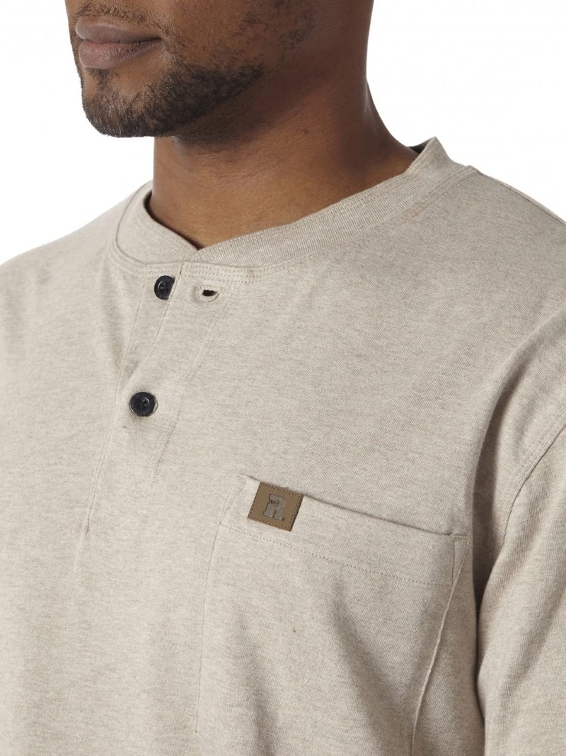 Wrangler قميص هينلي بأكمام طويلة للرجال من رانجلر - Image 5