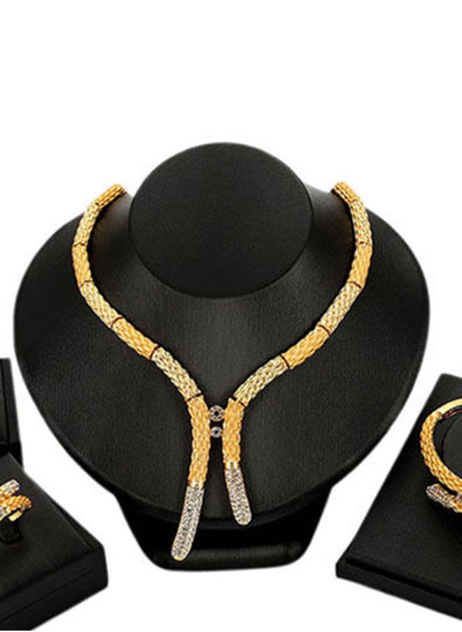 NIBEMINENT - 4-Piece 18 Karat Gold Jewellery Set - Image 1