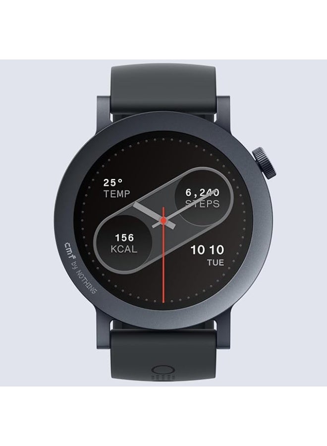 cmf by NOTHING ساعة Pro 2، شاشة AMOLED مقاس 1.32 بوصة، نظام تحديد المواقع العالمي (GPS) متعدد الأنظمة، 120 وضعًا رياضيًا، خوارزمية النوم الذكية، اتصال بلوتوث مع تقليل الضوضاء بالذكاء الاصطناعي، إصدار منطقة الشرق الأوسط وشمال أفريقيا - Image 1