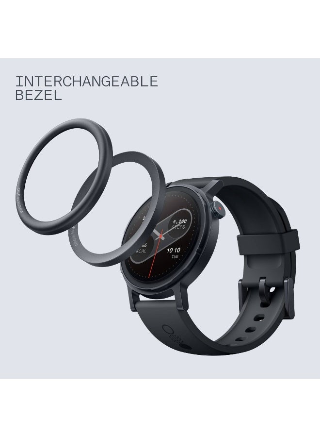 cmf by NOTHING ساعة Pro 2، شاشة AMOLED مقاس 1.32 بوصة، نظام تحديد المواقع العالمي (GPS) متعدد الأنظمة، 120 وضعًا رياضيًا، خوارزمية النوم الذكية، اتصال بلوتوث مع تقليل الضوضاء بالذكاء الاصطناعي، إصدار منطقة الشرق الأوسط وشمال أفريقيا - Image 3