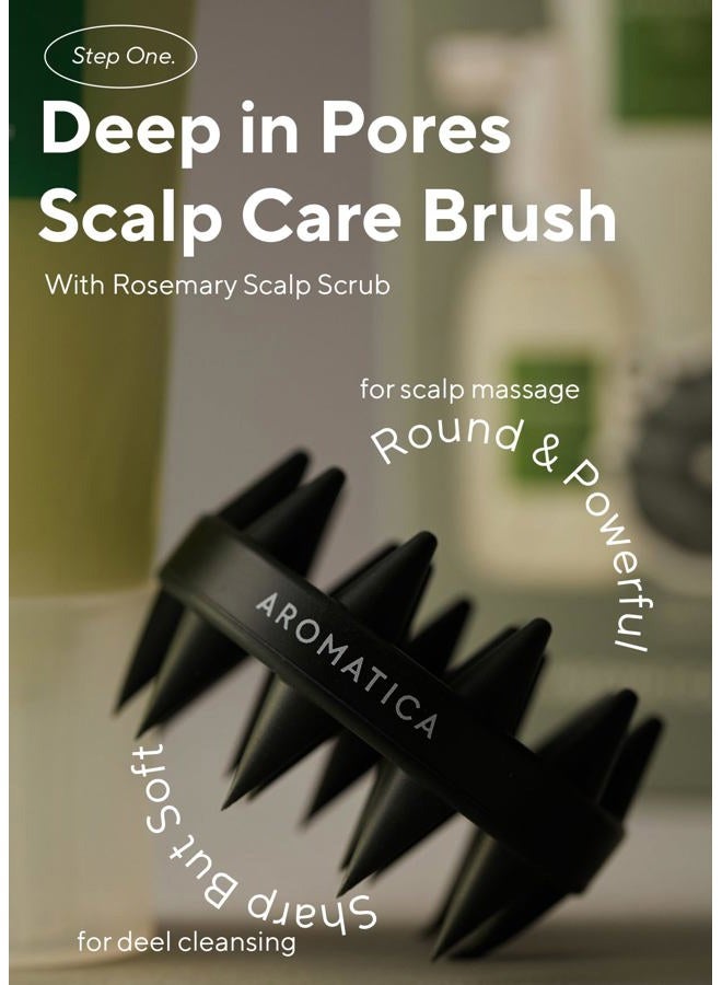 AROMATICA Rosemary Scalp Care Gift Set - Hydrating Scalp Treatment with Rosemary Scalp Scrub, Spray and Dual Scalp Brush - Free from Sulfate, Silicone, and Paraben - Image 5