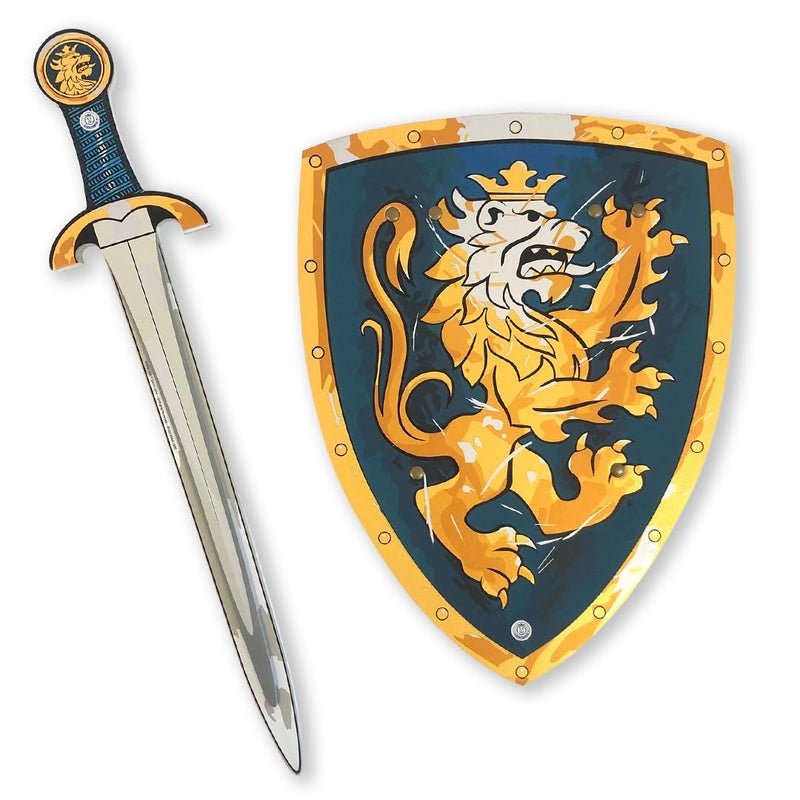 Liontouch  Noble Knight Foam Sword  Shield for Kids Blue  Age 38 Years  Durable  Safe Medieval Toy Set  Weapons  Battle Accessories for Pretend Play Dress Up  Knight Costumes for Boys - Image 2