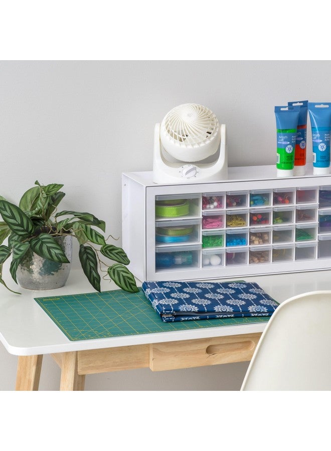 IRIS USA WOOZOO Desk Fan, Oscillating Table Air Circulator, 3 Speeds, 32ft Max Air Distance, 112° Adjustable Tilt, 27.5db Low Noise, Small Fan for Bedroom, Office, Dorm, White - Image 5