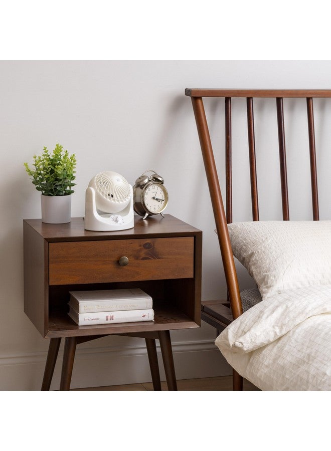 IRIS USA WOOZOO Desk Fan, Oscillating Table Air Circulator, 3 Speeds, 32ft Max Air Distance, 112° Adjustable Tilt, 27.5db Low Noise, Small Fan for Bedroom, Office, Dorm, White - Image 4