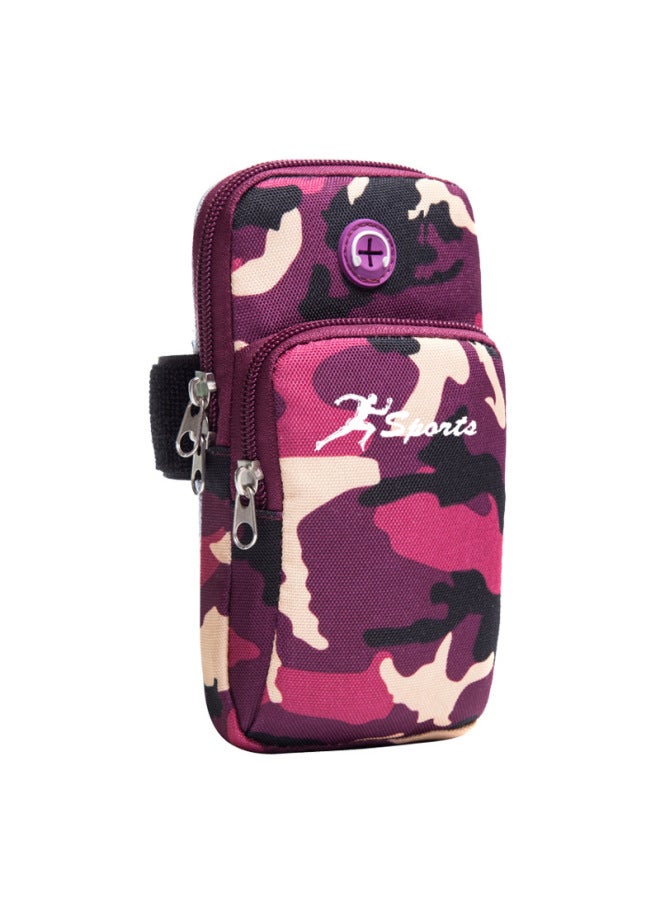 Nariele Running Mobile Phone Arm Bag Multi-functional Sports Arm Bag Yoga Arm Bag Women's Mobile Phone Bag Sports Arm Bag Camouflage Men-Color:B026 Army Green Plus Edition - Image 3