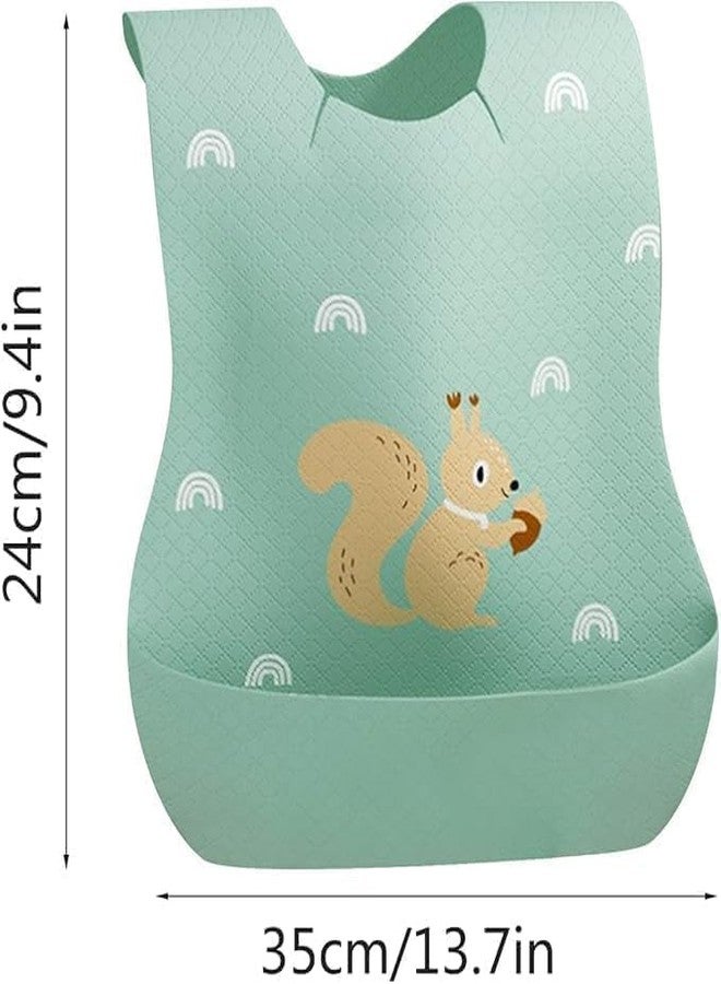 RASOFAB Zwerlin Newborn Baby Food Scraps with Pocket for Baby Food Feeding BPA Free, Apron Adjustable Straps With Food Pocket, Mess Free, Waterproof, Washable Reusable Ideal for Babies - Image 5