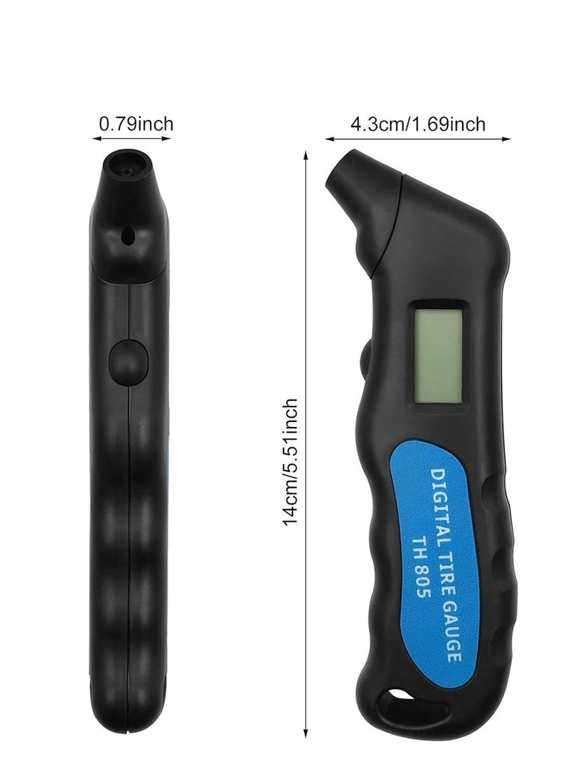 Generic Universal  Digital Car Tire Tyre Air Pressure Gauge Meter LCD Display Tester for Car Truck Motor Bike  - Image 4