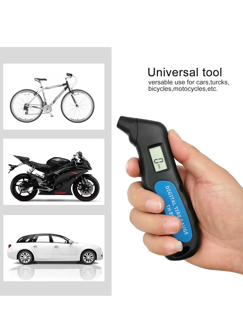 Generic Universal  Digital Car Tire Tyre Air Pressure Gauge Meter LCD Display Tester for Car Truck Motor Bike  - Image 5
