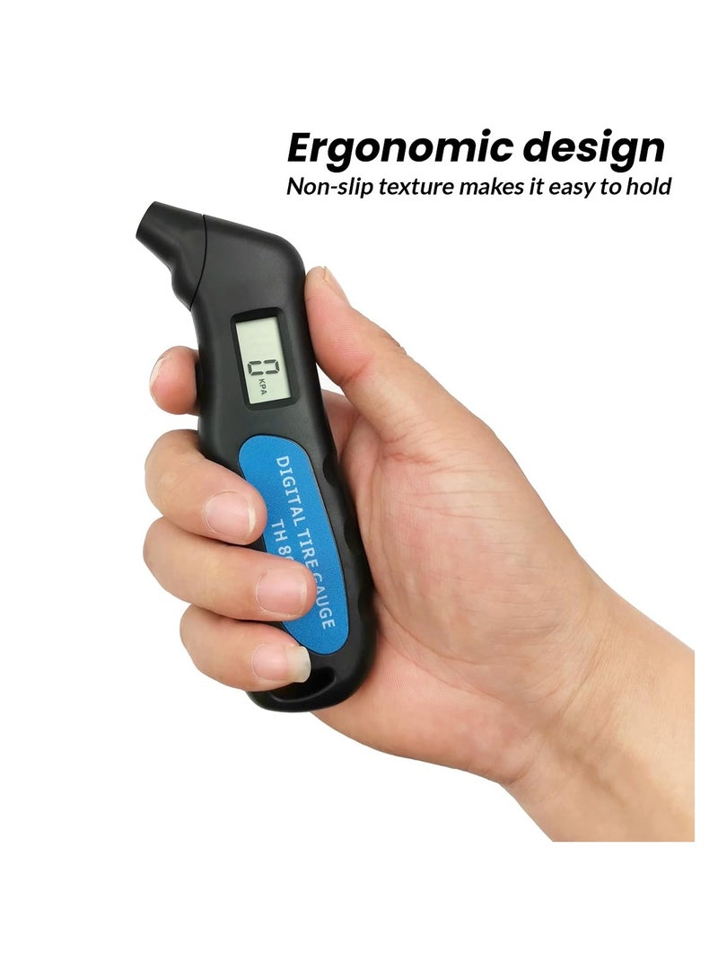 Generic Universal  Digital Car Tire Tyre Air Pressure Gauge Meter LCD Display Tester for Car Truck Motor Bike  - Image 3