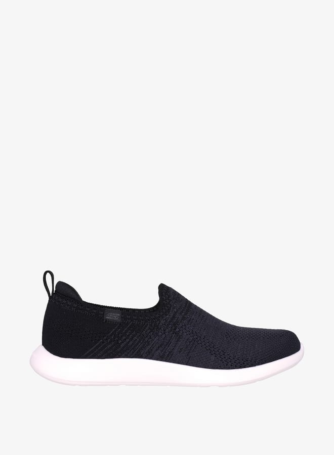 SKECHERS Womens Textured Slip-On Walking Shoes with Pull Tabs - VAPOR FOAM LITE - Image 5