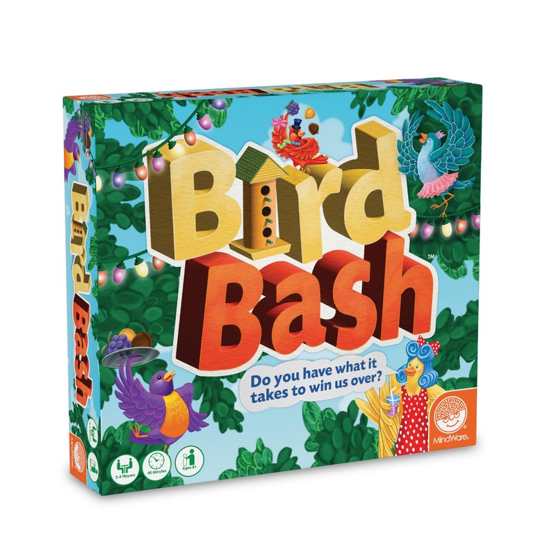 MindWare Bird Bash Family Board Game for 24 Players Easy to Learn and Play in 40 Minutes Earn Points with Action Cards Fun Kid Board Games for Ages 8 and Up - Image 3