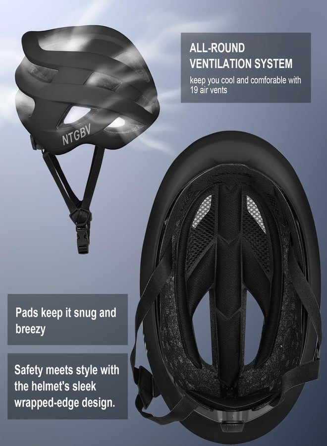 NTGBV Adult Bike Helmet for Men/Women with Helmet Bag 2 Removable Moisture-Wicking Liners Adjustable Dial Comfort Fit Lightweight Shockproof CPSC 1203 Safety Certified for Road-Ready/Urban-Commute/MTB - Image 4