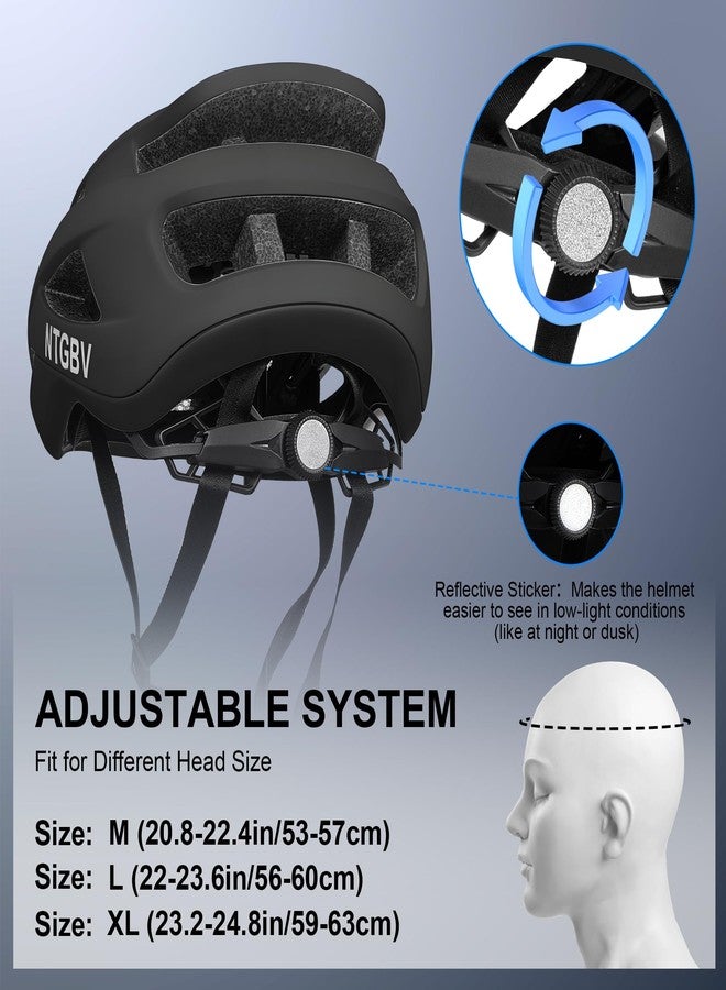 NTGBV Adult Bike Helmet for Men/Women with Helmet Bag 2 Removable Moisture-Wicking Liners Adjustable Dial Comfort Fit Lightweight Shockproof CPSC 1203 Safety Certified for Road-Ready/Urban-Commute/MTB - Image 3