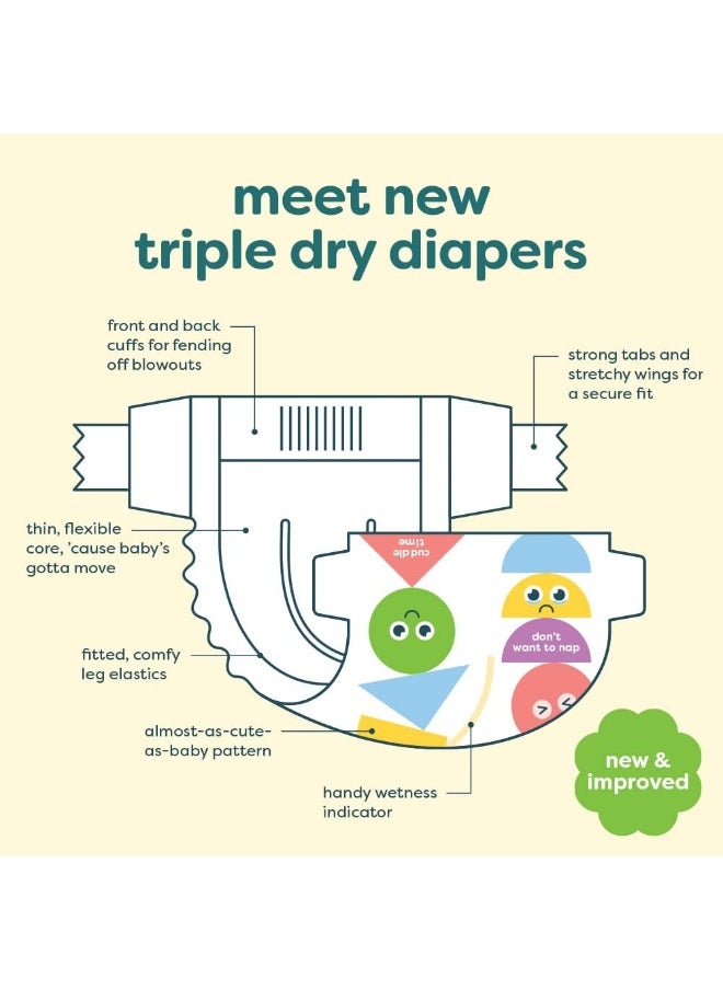 Babyganics Babyganics Diapers, Size 2, 76 ct, Ultra Absorbent Diapers  - Image 2