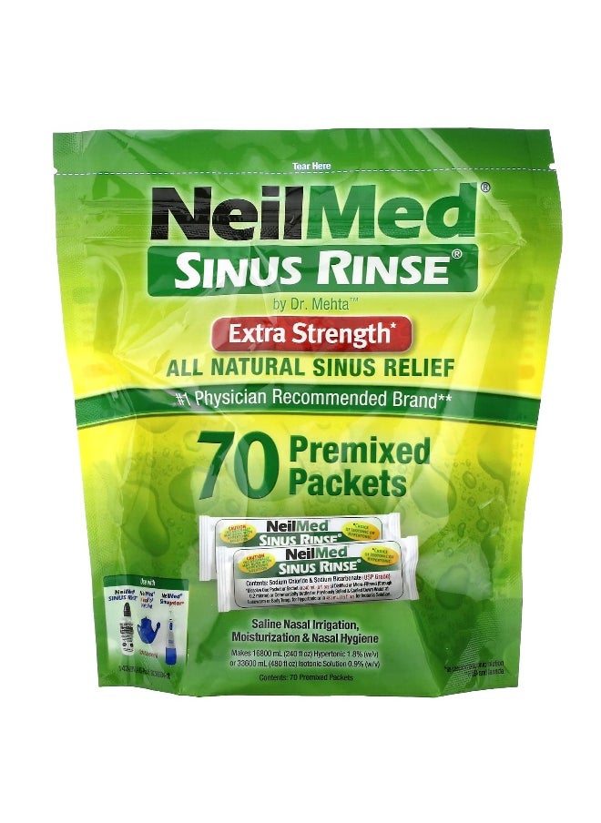 NeilMed NeilMed, Sinus Rinse, Extra Strength, 70 Premixed Packets  - Image 3
