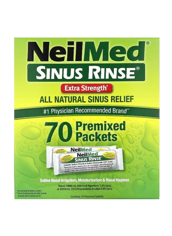NeilMed NeilMed, Sinus Rinse, Extra Strength, 70 Premixed Packets  - Image 1