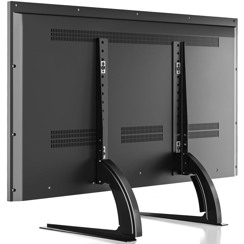 Rfiver Universal Table Top TV Stand Base TV Legs with Height Adjustment fits Most 32-55 Inch LCD LED Flat Screen TVs, Max VESA 800x400 mm, TV Feet Mount Holds up to 88 lbs, Black - Image 1