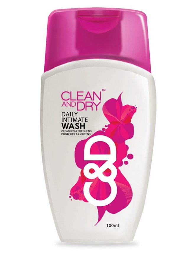 clean and dry Clean & Dry| Daily Intimate Wash| Hygiene Wash For Women, Vaginal Wash | Anti-Bacterial And Prevents Infections | Restores Ph Balanace| 90Ml  - Image 1