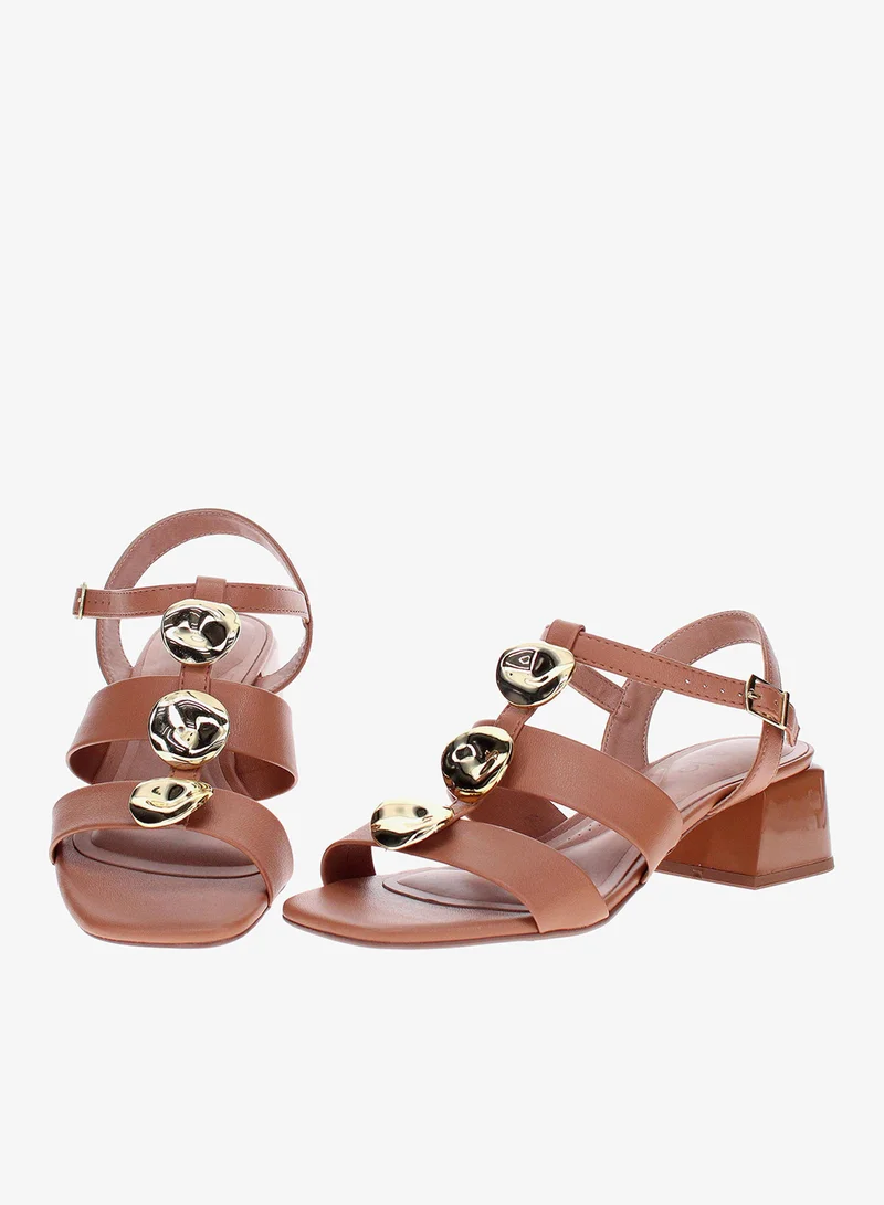 Beira Rio Camel Beira Rio Women’s Flat Sandals with Back Strap – Secure Fit and Lightweight Daily Wear for Women | Best Price UAE