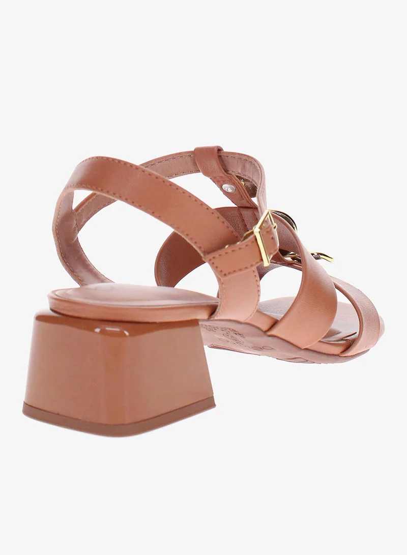 Beira Rio Camel Beira Rio Women’s Flat Sandals with Back Strap – Secure Fit and Lightweight Daily Wear for Women | Best Price UAE