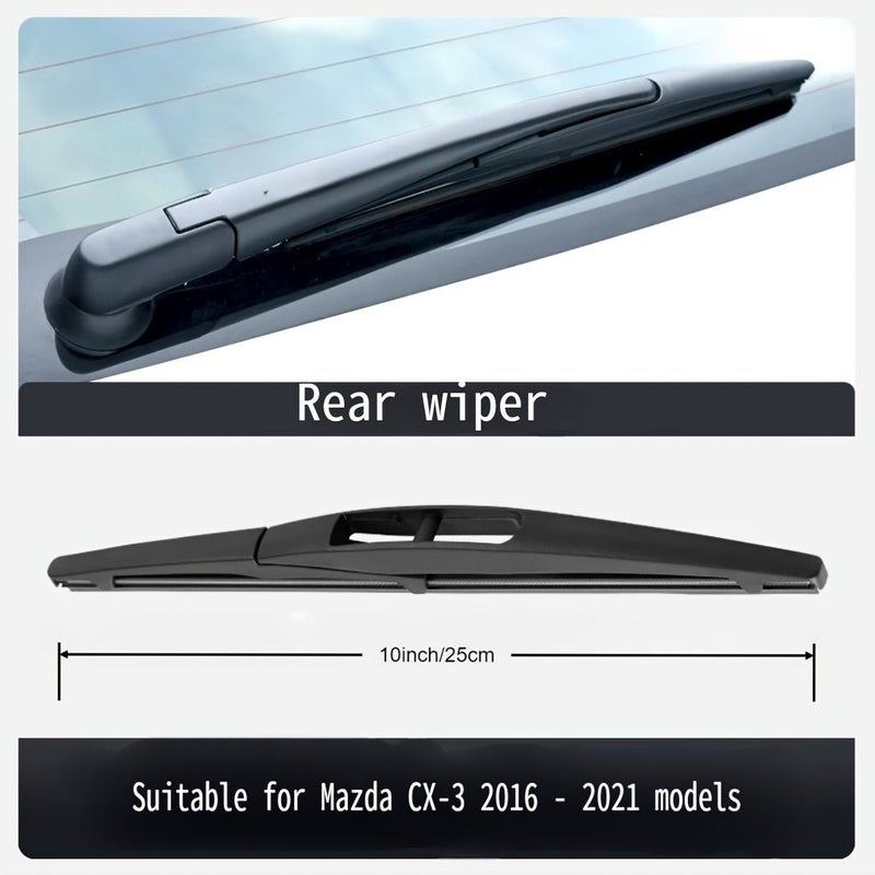 10 Inch Rear Wiper Blade 1 Pack Compatible With Mazda CX3 2016 2021 - Image 3