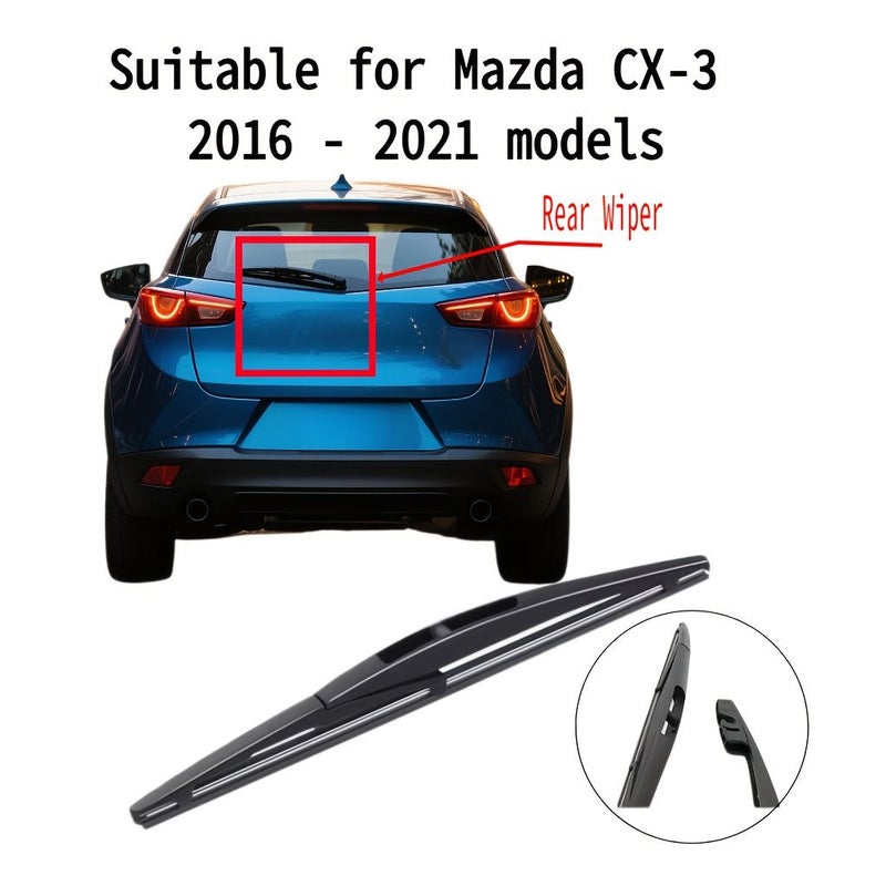 10 Inch Rear Wiper Blade 1 Pack Compatible With Mazda CX3 2016 2021 - Image 1