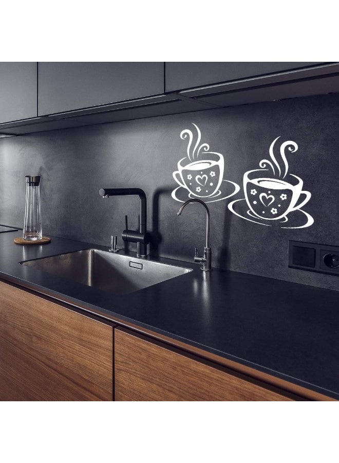 Wall4Stickers Cups Stickers Wall Art Kitchen Vinyl Coffee Decal - Image 2