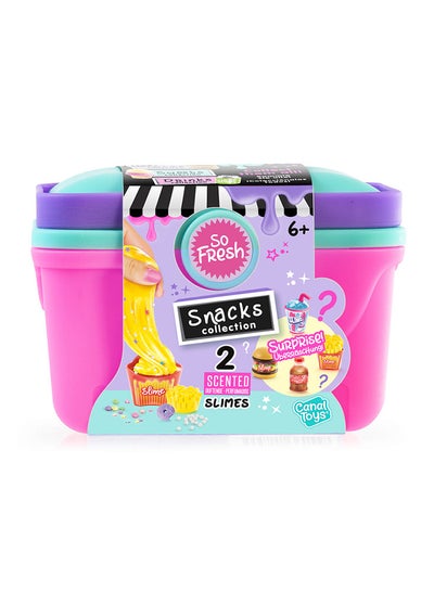 Canal Toys Slimelicious Mini Market Basket Slime Kit | Surprise Slime Shaker with Decorations & Charm | Collectible Toy 6+