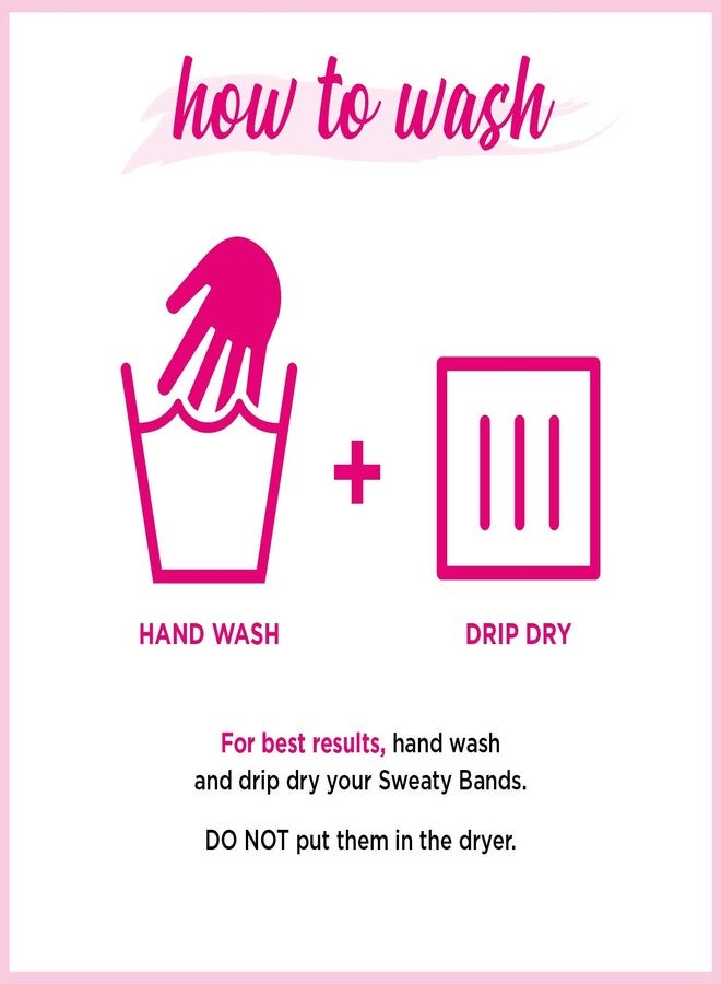 Sweaty Bands Womens Girls Headband - Non-Slip Velvet-Lined Sports Hairband - Love Triangle Multi 1-Inch - Image 4