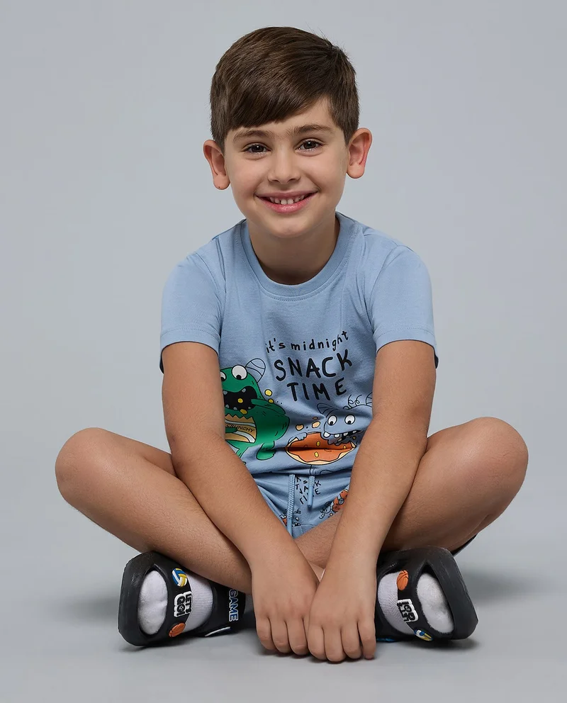 R&B Printed T-Shirt and Shorts Set