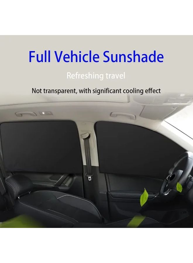 6Pcs Car Sunshade Privacy Curtain Set For SUV Van Front Rear Side Windows Camping - Image 4
