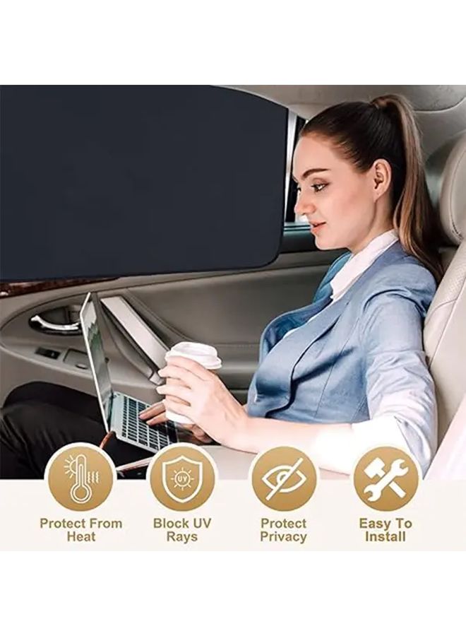 6Pcs Car Sunshade Privacy Curtain Set For SUV Van Front Rear Side Windows Camping - Image 5