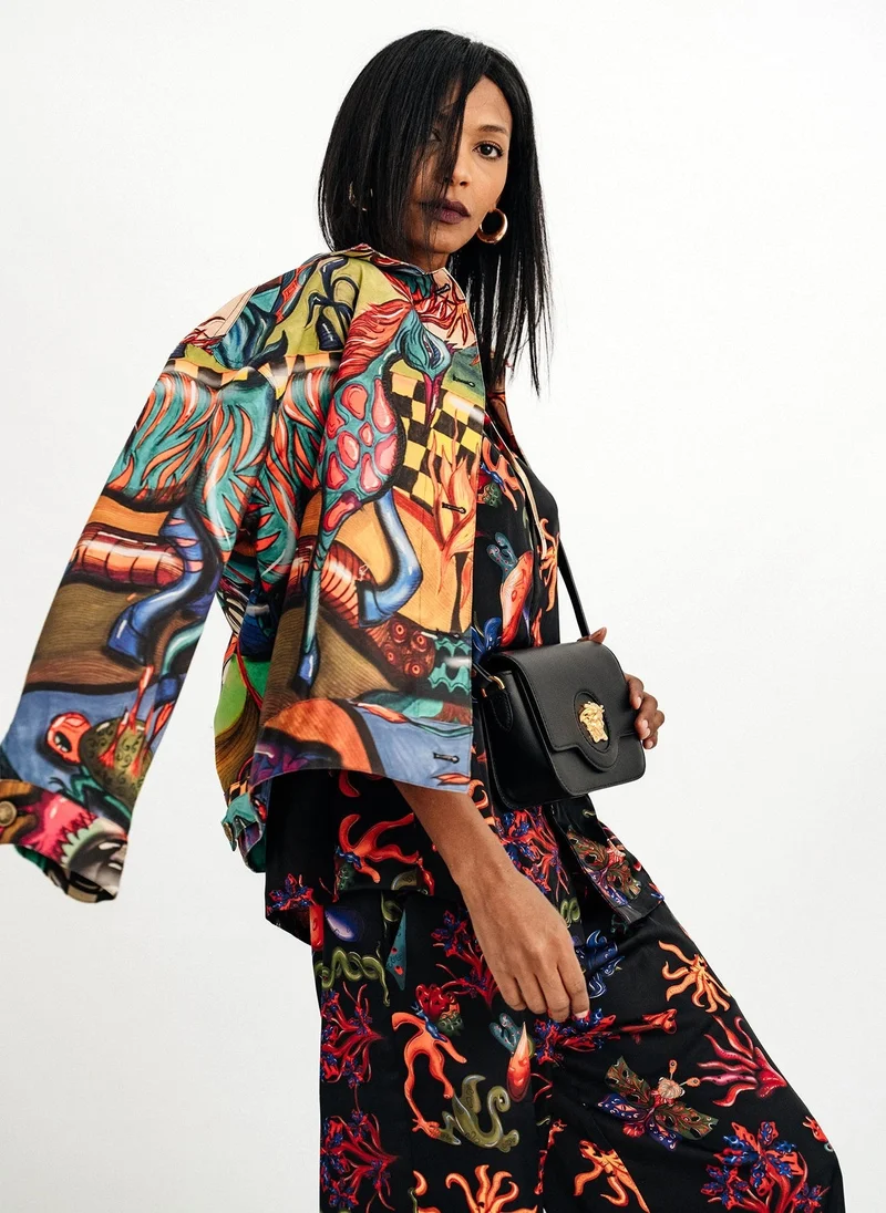 Janara Jones  Psycho Mushrooms Satin Mirage Set for Women | Best Price UAE