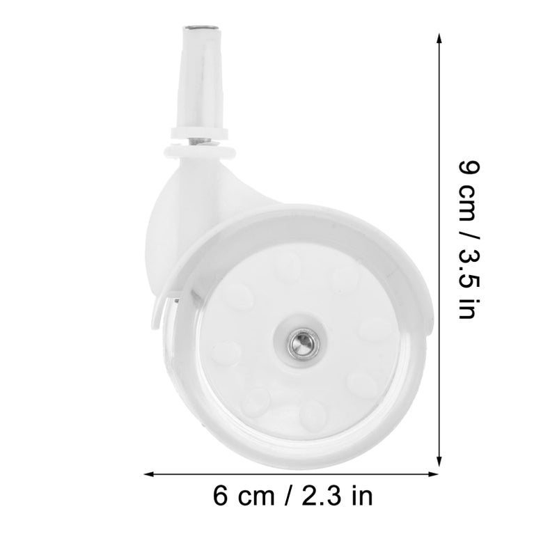4 Pack Walker Wheels Easy Installation Replacement Safe Stable Fit For Most Walkers - Image 3