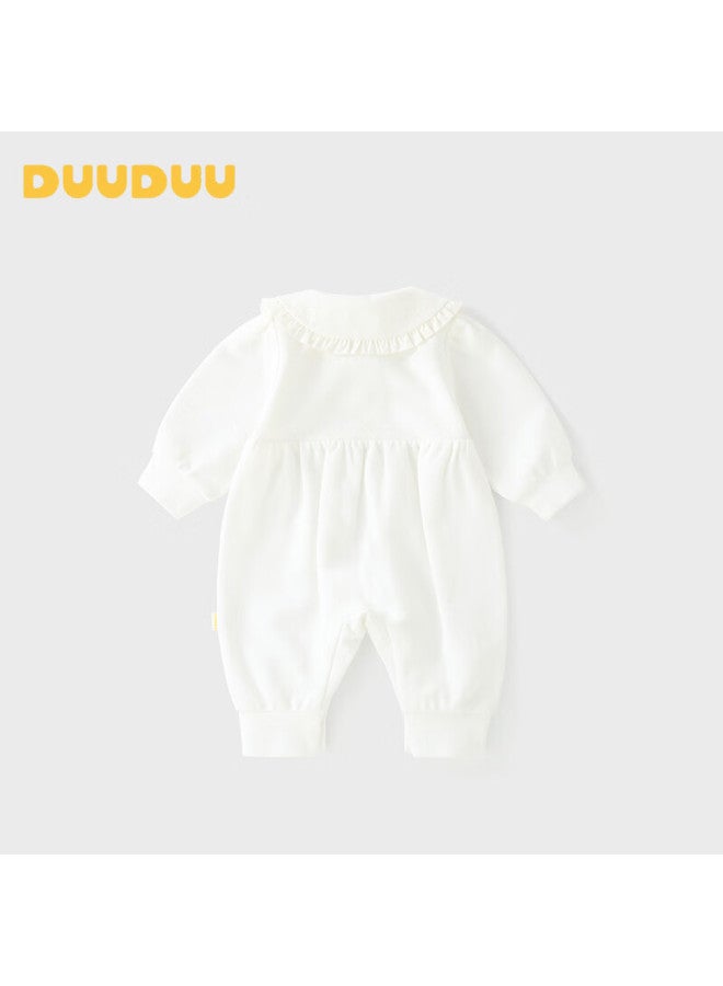 Duuduu Baby Girl Clothes, New Style Onesie Romper, Newborn Lapel Jumpsuit, Outdoor Autumn Outfit - Image 4
